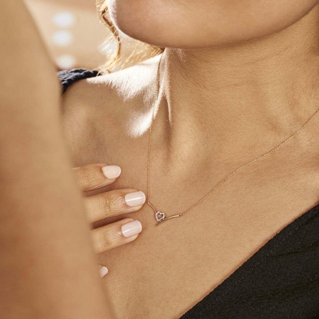 Collier Ilsabe Or Jaune Diamant