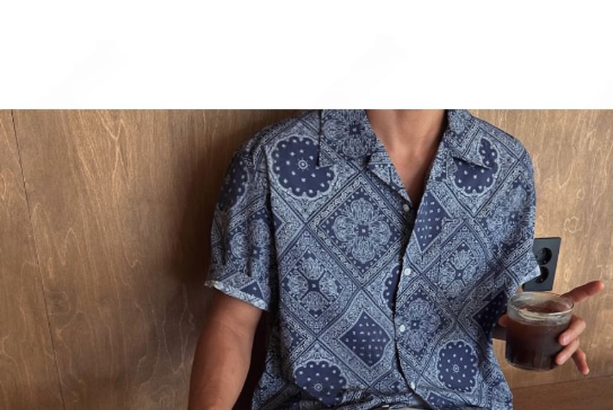 SeoulPop - Shirt met korte mouwen en patroon