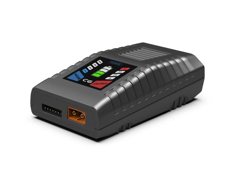 ToolkitRC Ladegerät C6 AC 50W, 1-6S Kompaktes Modellbau Ladegerät für 1-6S LiPo und 5-12 Zellen NiMH Akkus