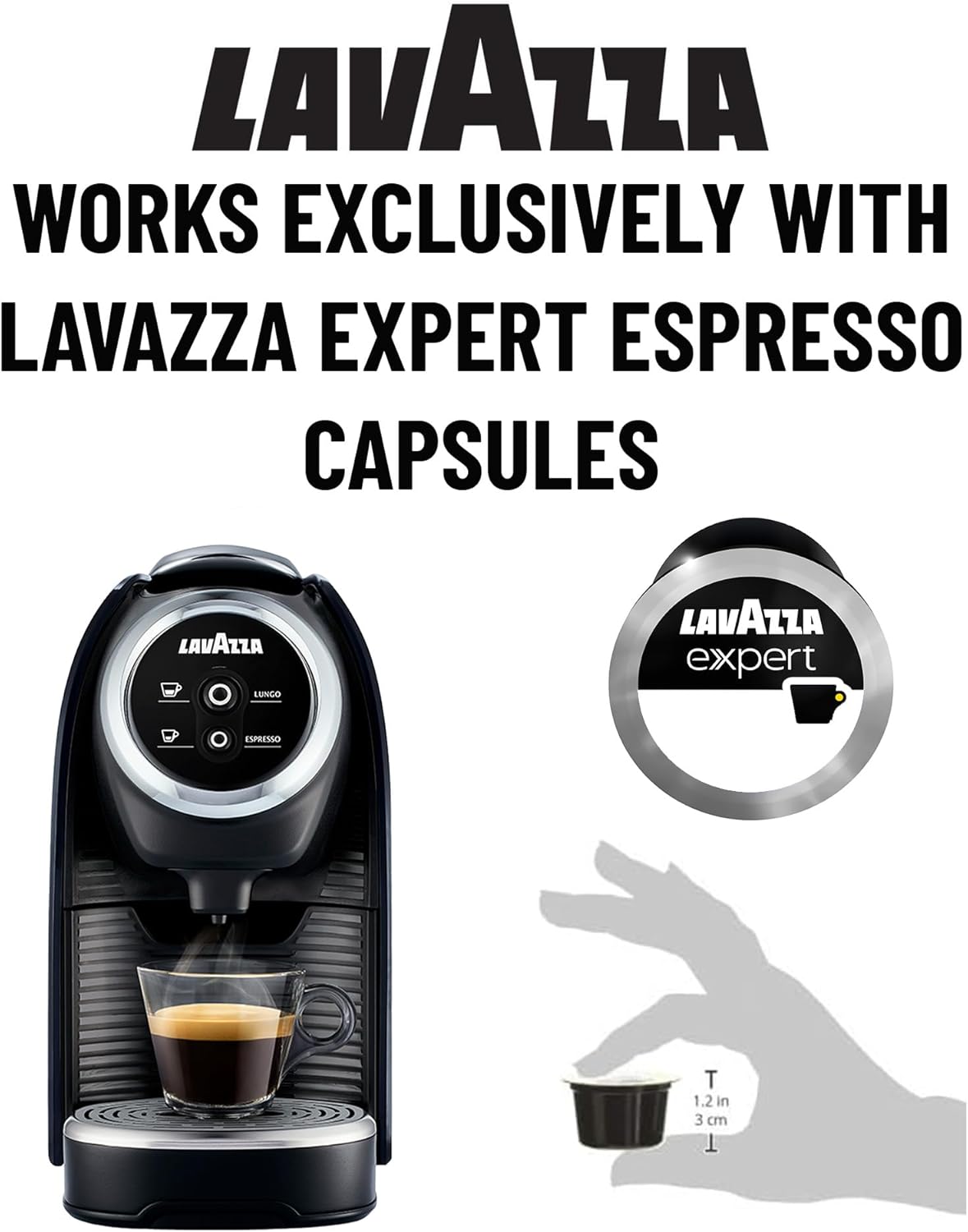 Lavazza Classy Mini-Kaffeemaschine für Kapseln, Blau