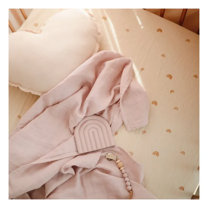 Mushie Jouet de dentition en silicone | Mauve