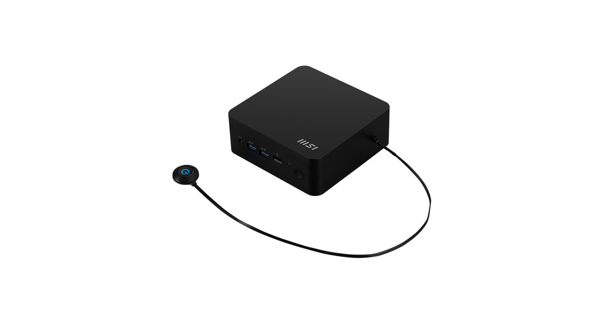 MSICubi NUC AI 1UMG-007EU pc-systeem  (Zwart | Core Ultra 5 125H | Arc Graphics | 8 GB | 512 GB SSD)