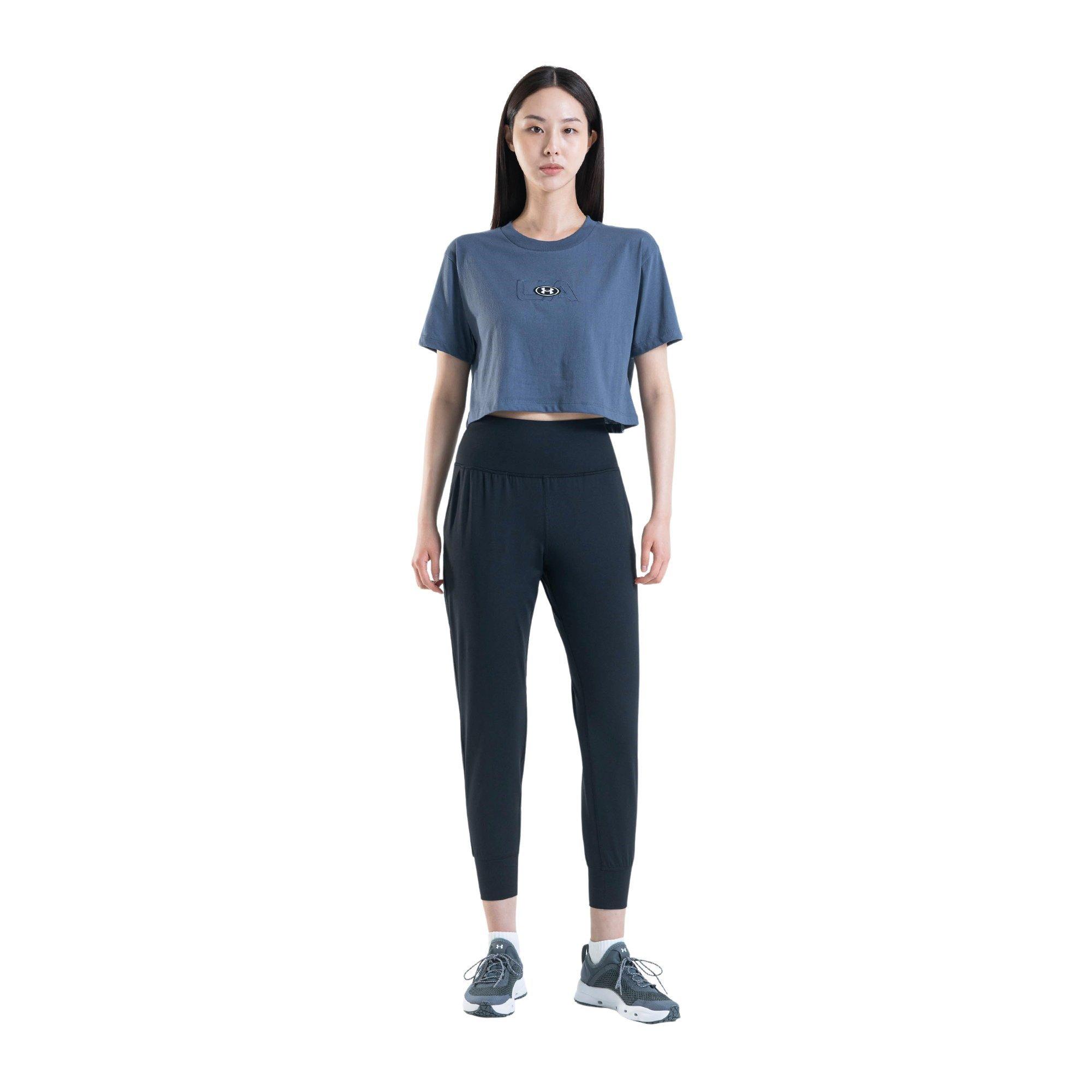 Under Armour Logo Crop Short Seeve T Shirt