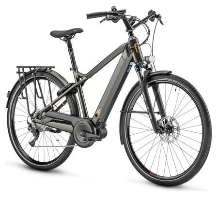 Vélo de Ville Électrique Moustache Samedi 28.7 Smart System Shimano Deore 11V 625 Wh 700 mm Vert Foncé 2023