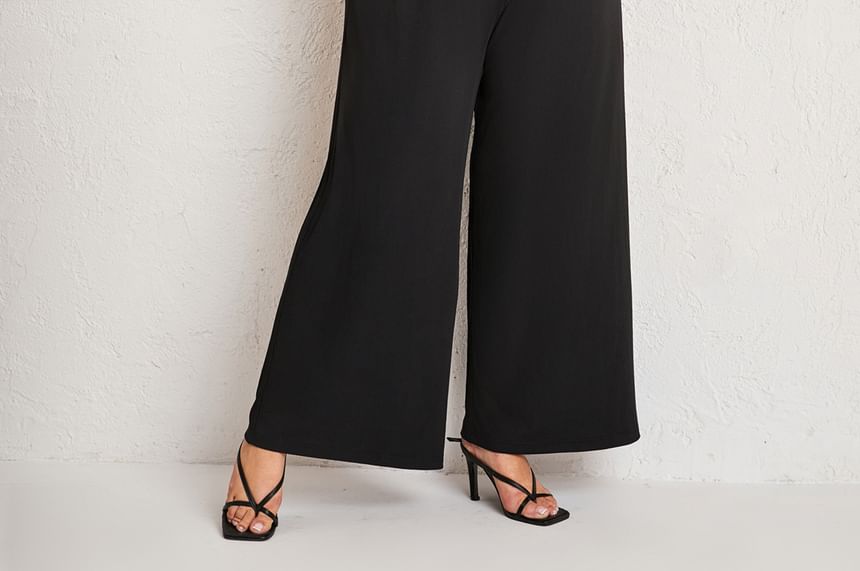 Double Crazy - Mouwloze effen jumpsuit