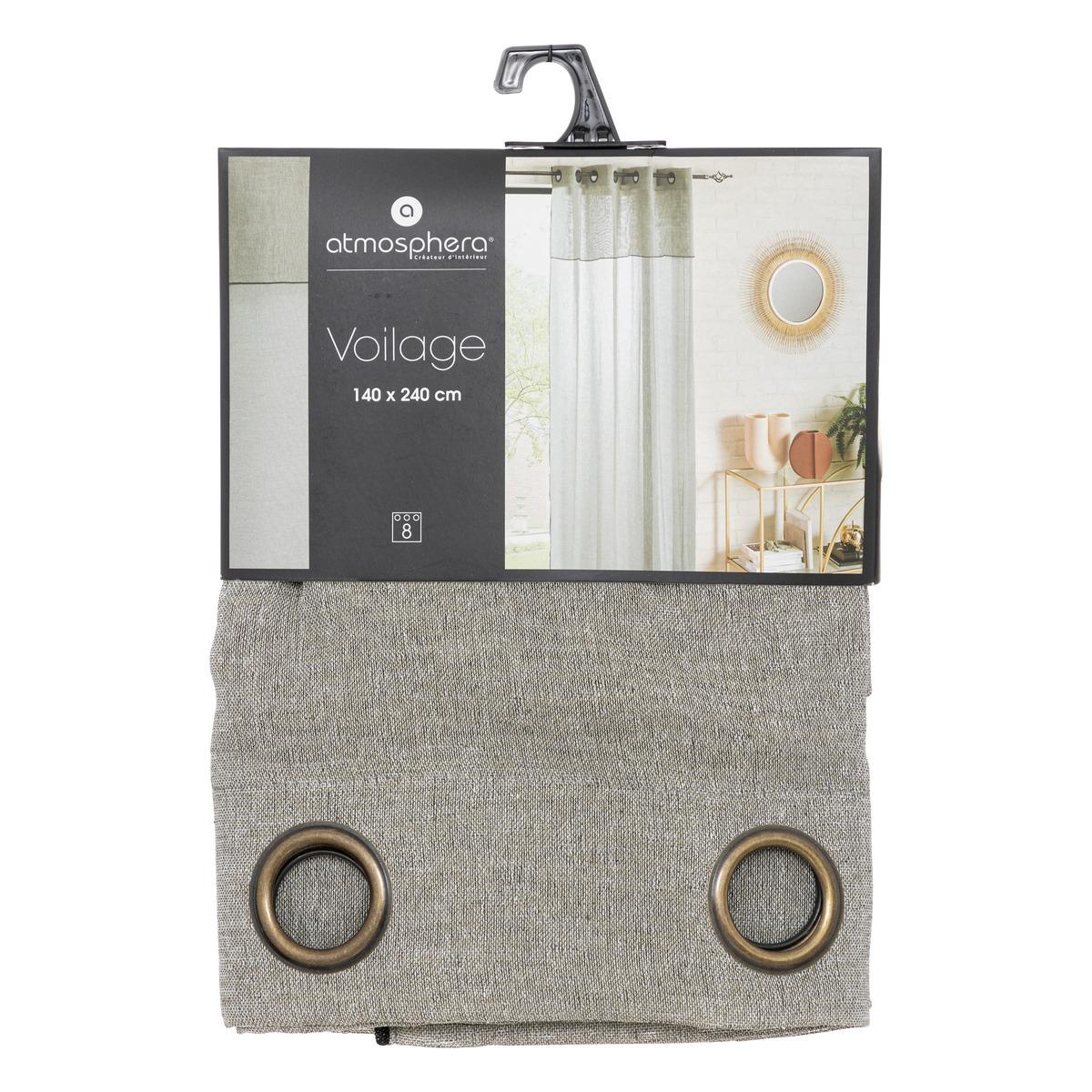 VOILAGE FRED VOLANT KAKI 140X240CM