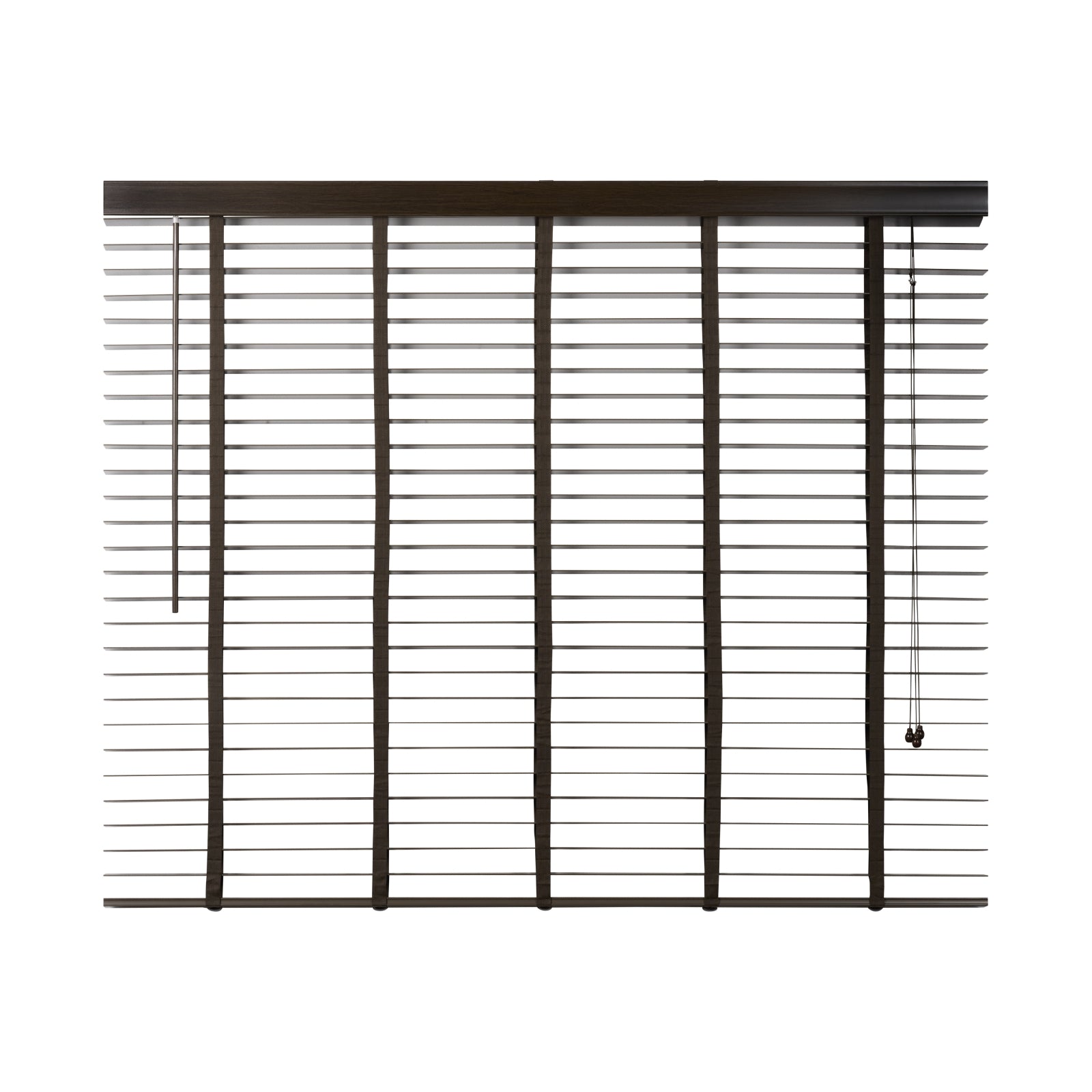 Jaloezie Hout Bruin - Hout - 180x130x5cm (BxHxD)