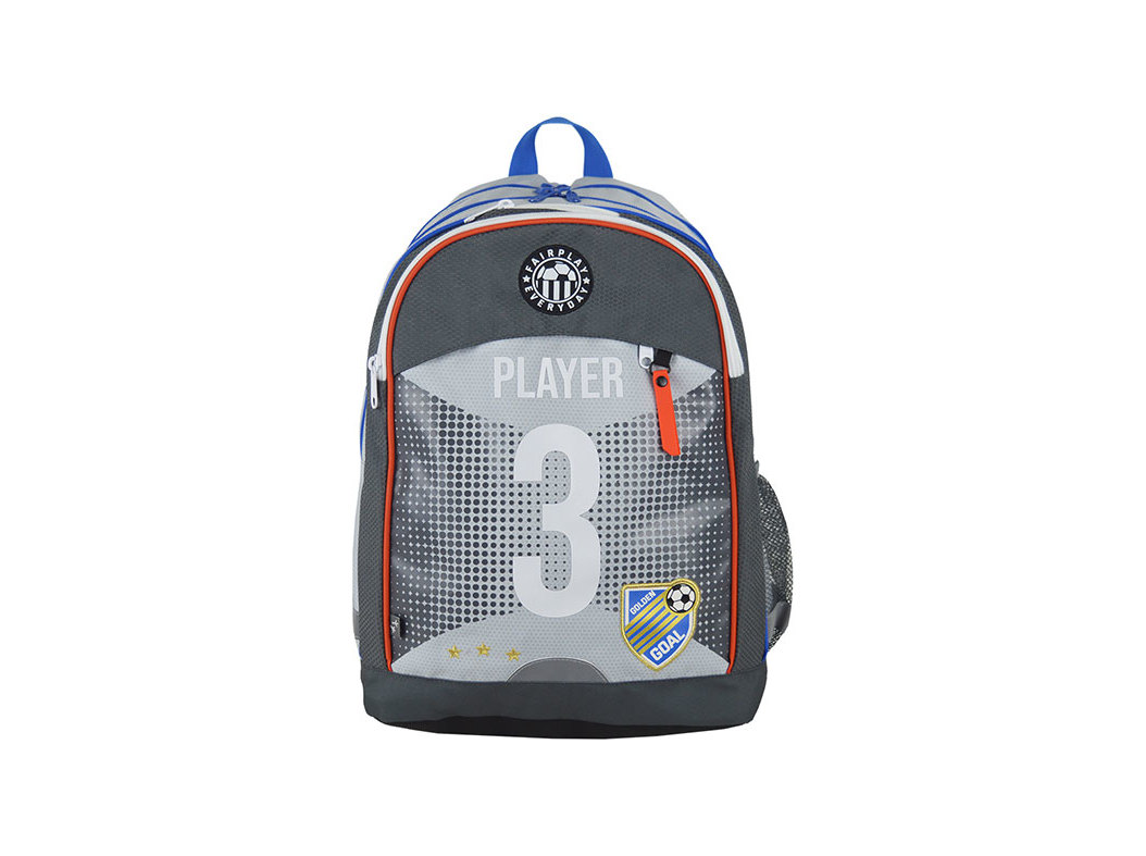 MOCHILA AUCHAN 2 COMPARTIMENTOS FUTEBOL 43X18X30CM