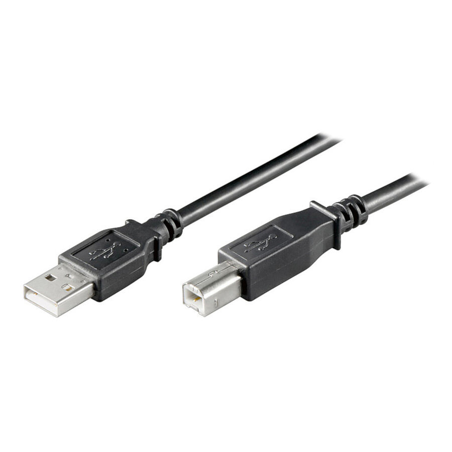 Câble USB 2.0 Type AB (Mâle/Mâle) Noir - 0.25 m