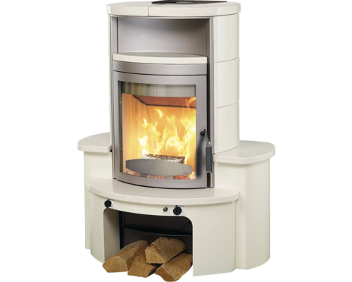 Hark Avenso GT ECOplus keramische haardset, wit, 8 kW