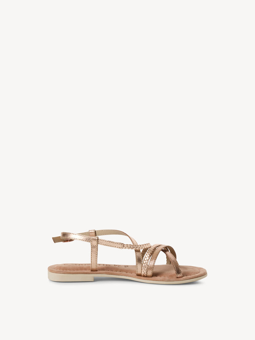 Leren Sandaal - metallic