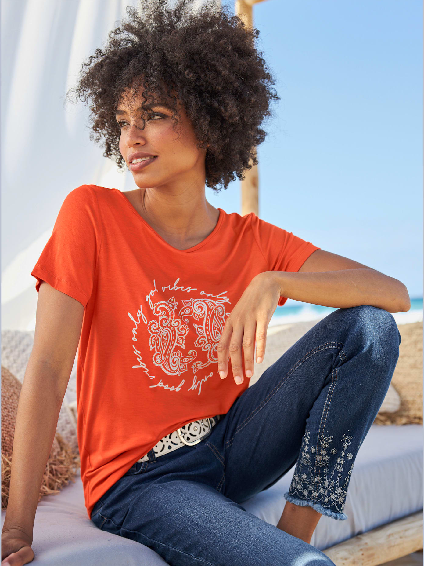 T-shirt viscose douce et fluide