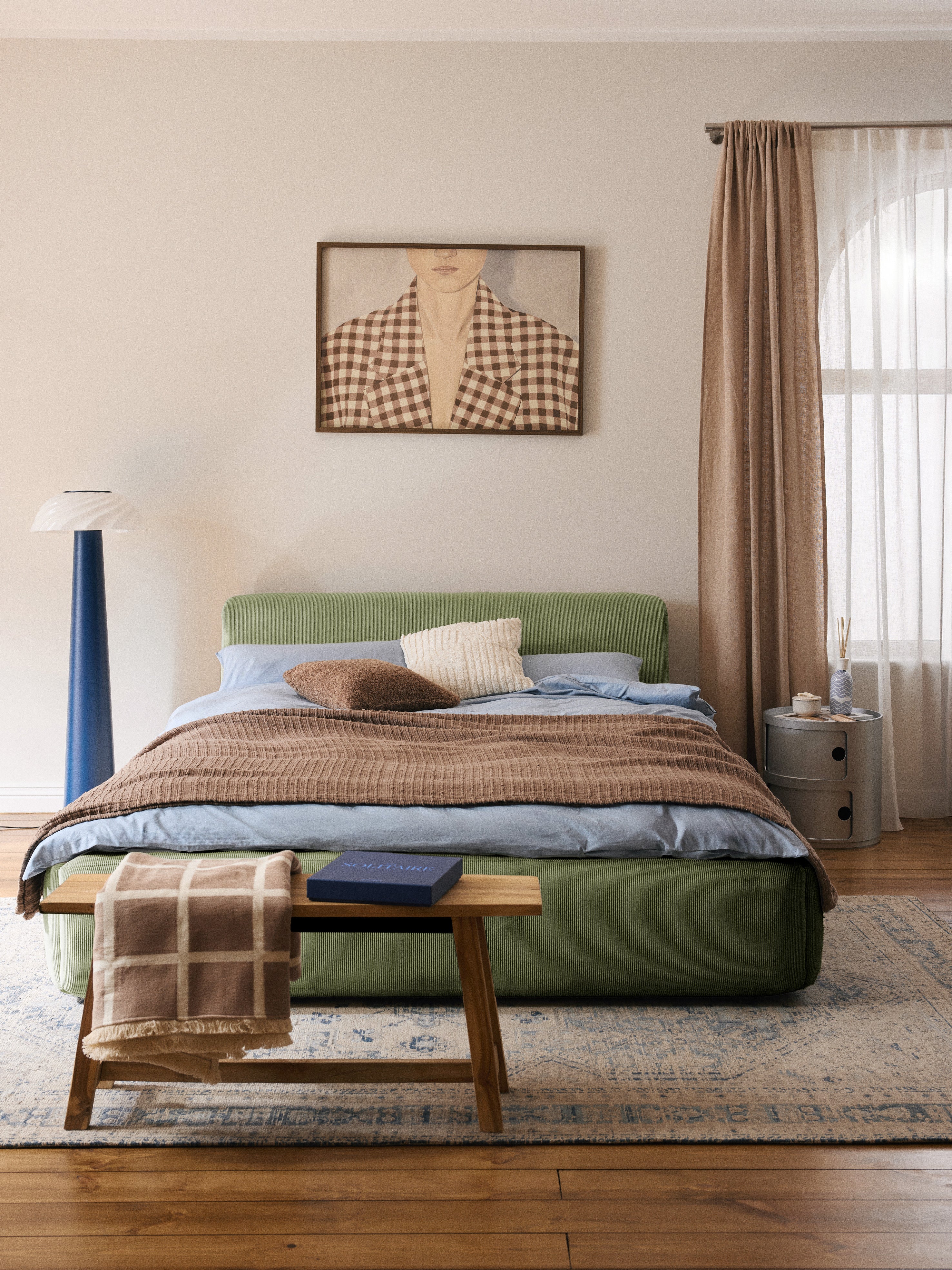 Gestoffeerd bed Melva