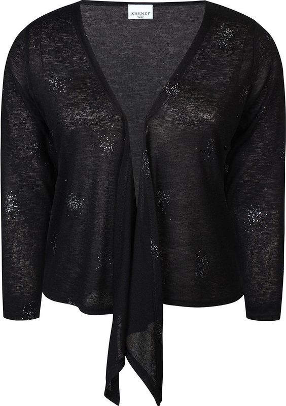 Zhenzi - Zh-Agar 1152 - Cardigan - Zwart