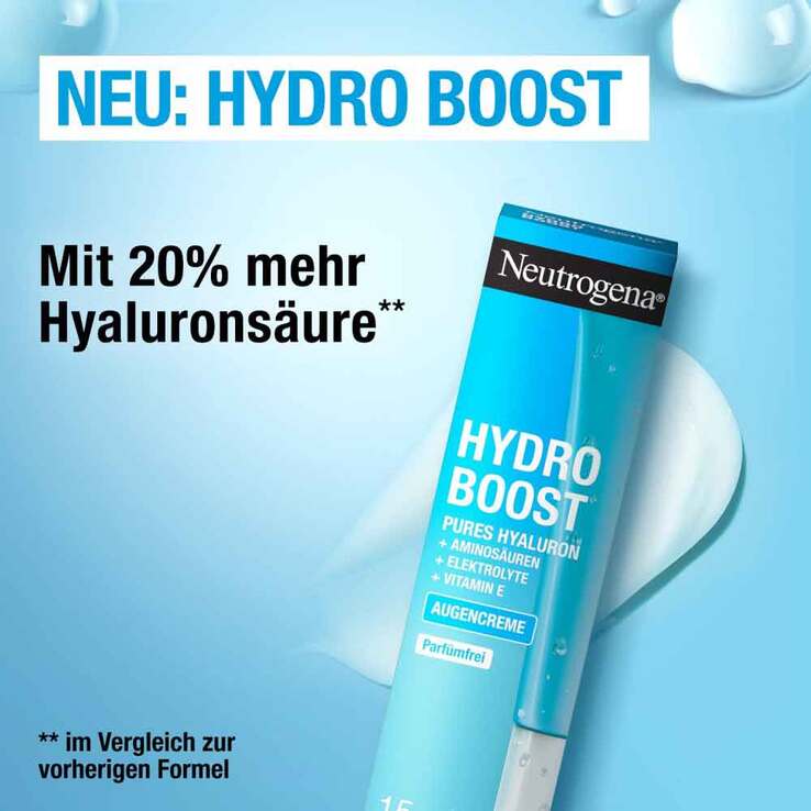 Neutrogena Hydro Boost belebendes Augen Creme Gel, 15 ml
