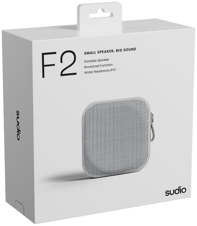 Sudio F2 bærbar højttaler (hvid)