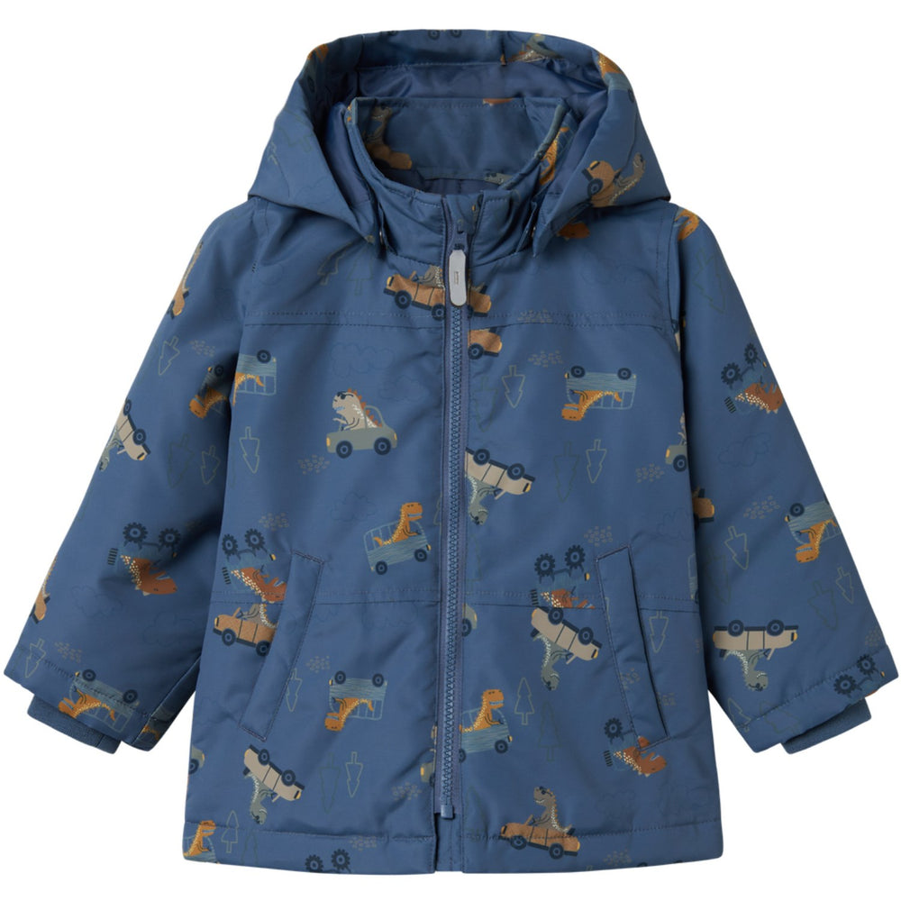 Køb Name It Vintage Indigo Dino Car Nmmmax Pa Jakke Aop Noos