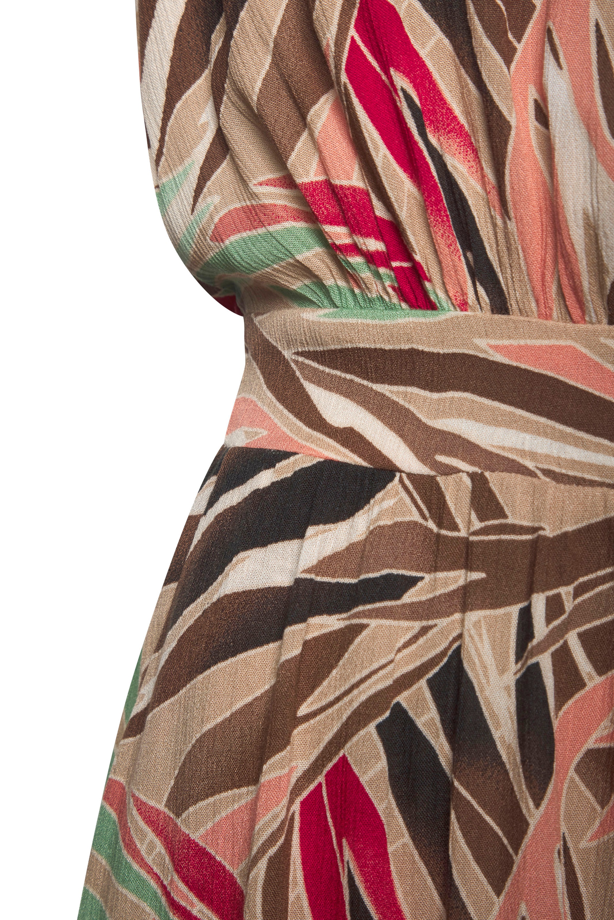 Vivance 7/8-Overall , aus gekreppter Viskose, Jumpsuit mit Alloverprint und weitem Bein