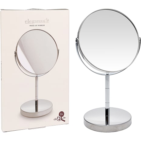Eleganza dobbeltsidet makeupspejl m. forstørrelse