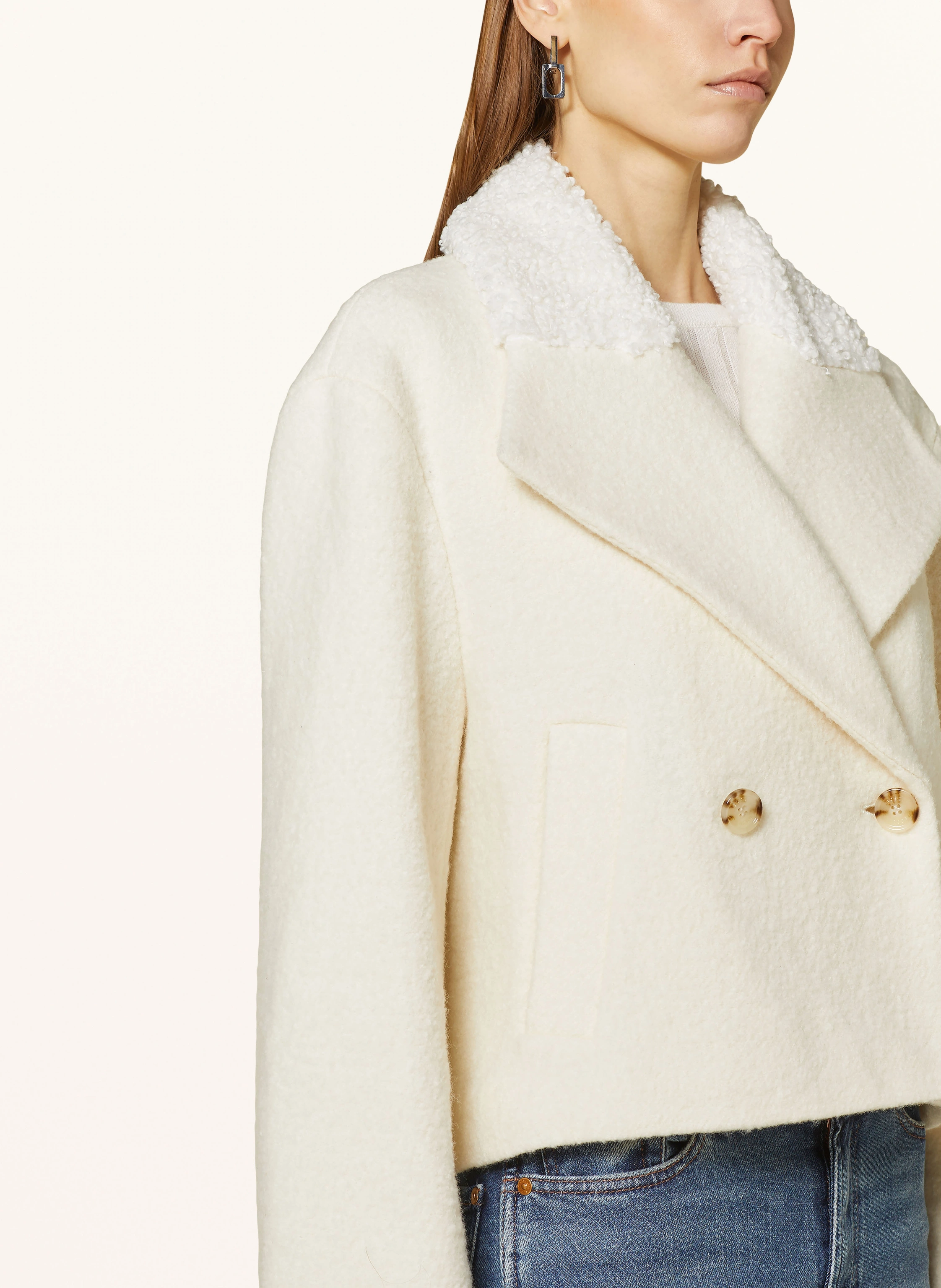 BOSS Jacke COFLINA mit Teddyfell