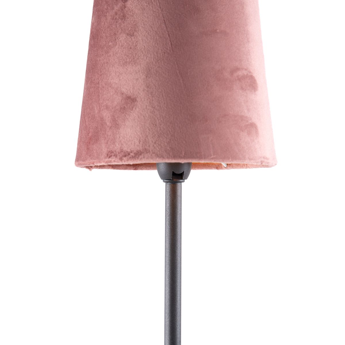 Moderne tafellamp zwart met roze kap - Lakitu