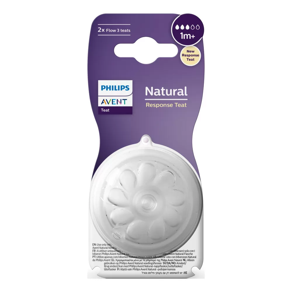 Philips Avent Natural Response Flaskesut Flow 3 - 2 stk.