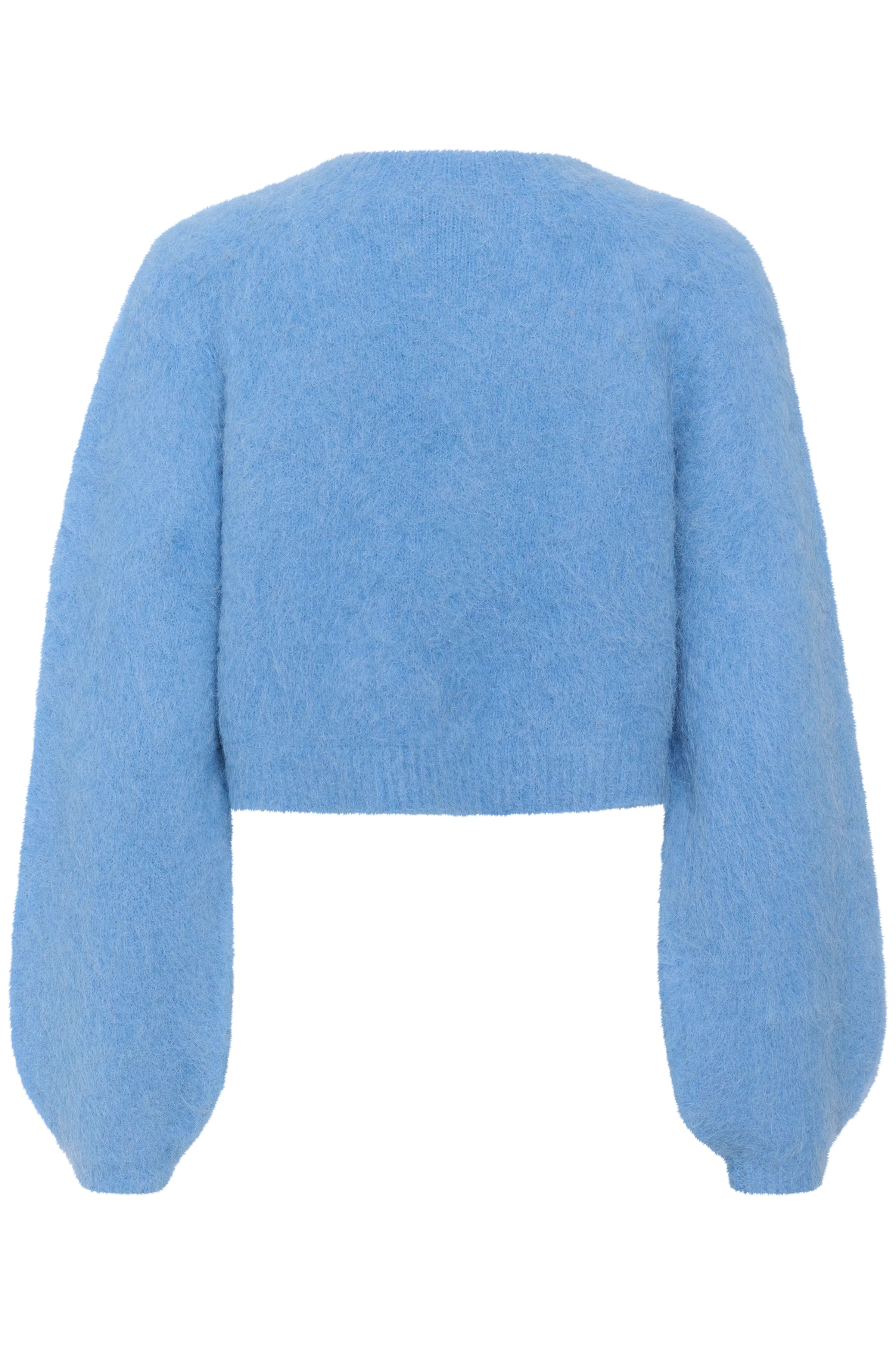 GESTUZ  SafiGZ Cropped V-neck striktrøje - Marina