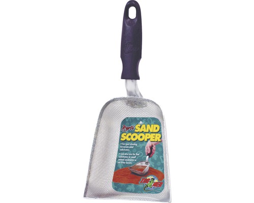 Terrariumstrooiselschep ZOO MED Repti Sand Scooper, zandzeef, metaal en kunststof, ca. 12 x 26 x 7 cm