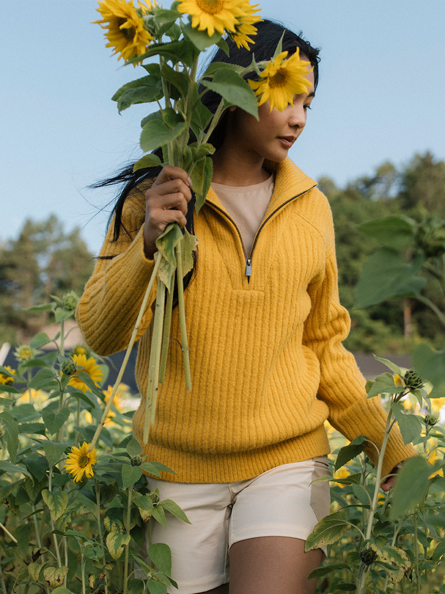 Mode Iris Half Zip Genser