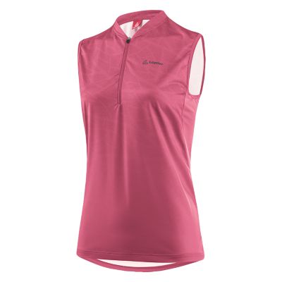 LöfflerBike Sleeveless Shirt Half Zip Cutina - rosa