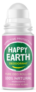 Happy Earth 100% Natural Deo Roll-On Lavender Ylang 75ML