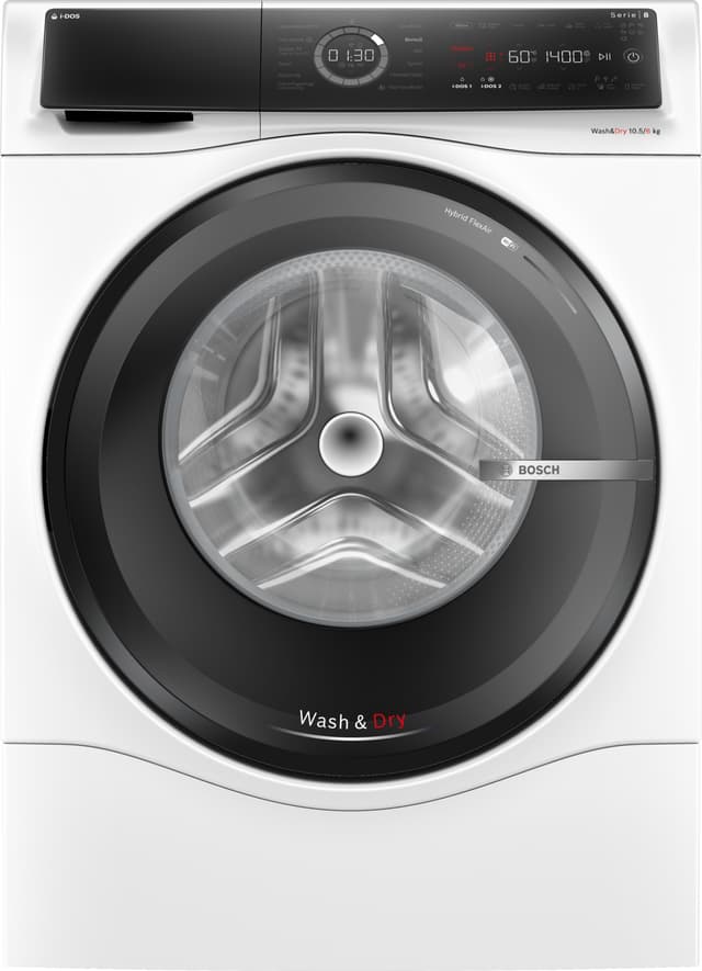 Bosch Serie 8 vaskemaskine/tørretumbler WNC254A0SN (10,5/6 kg) TÆNK TESTVINDER