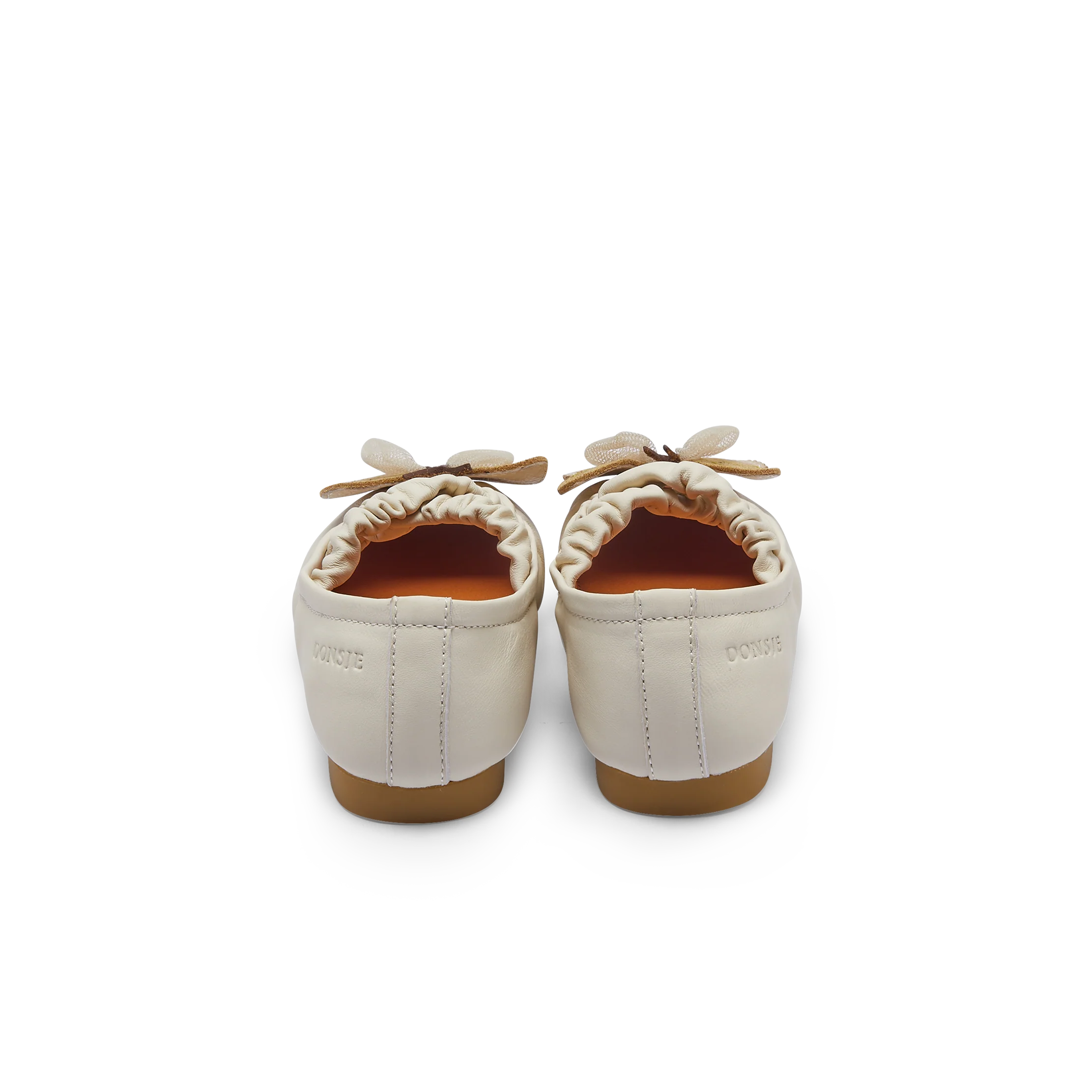 Mileni Ballerinas | Cream Sheep Leather