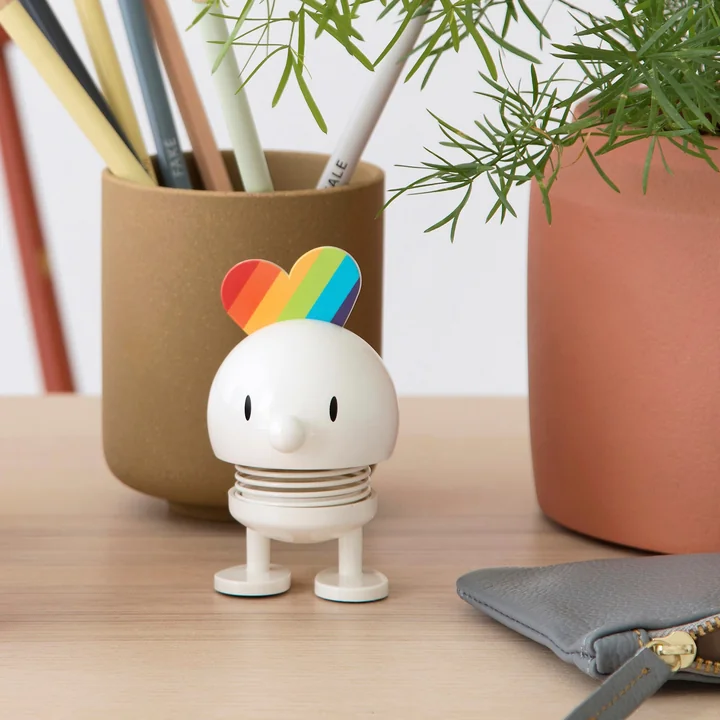 Hoptimist - Small Rainbow Deko-Figur, weiss