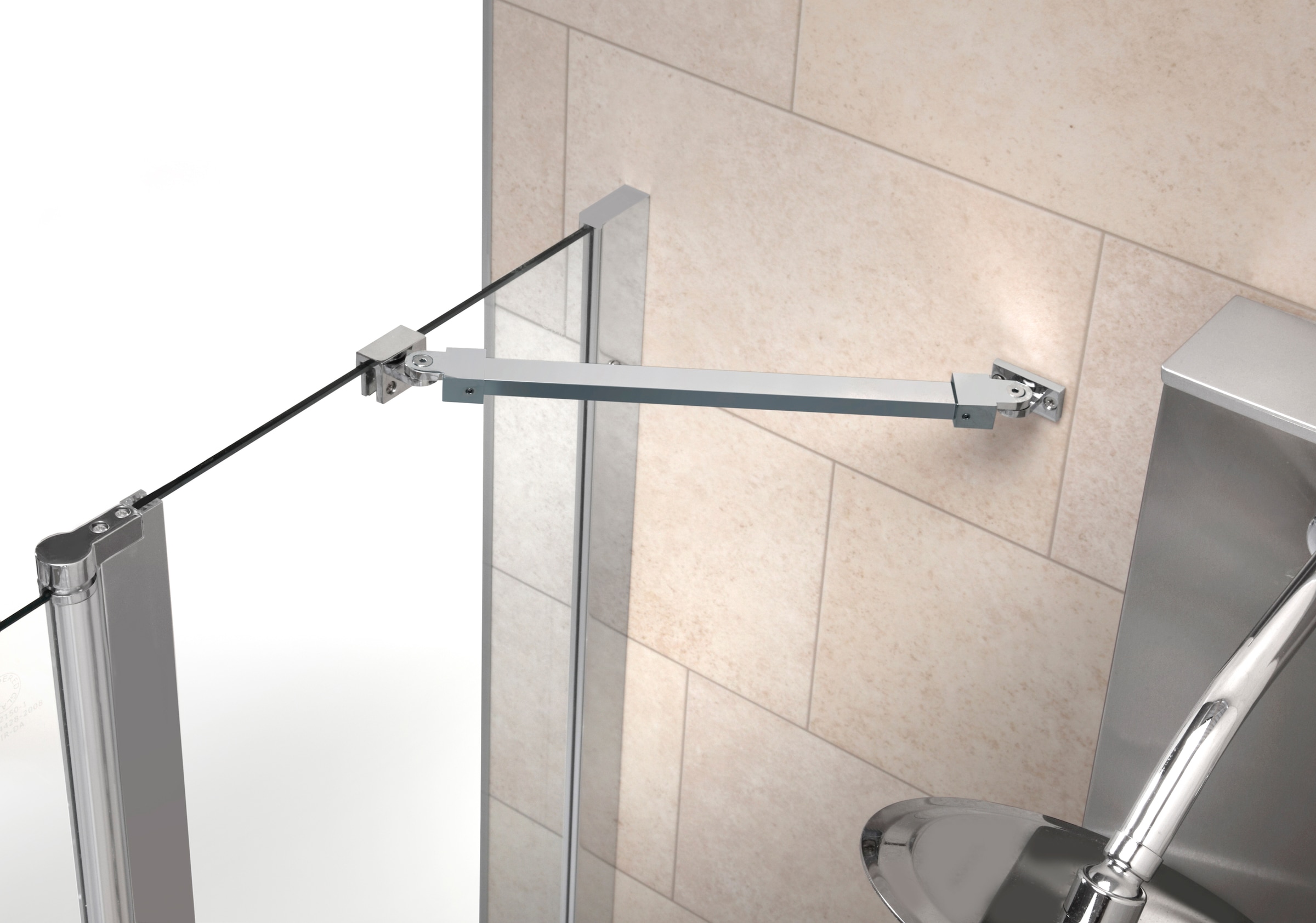 welltime Eckdusche »Florenz 4.2« Hebe-Senk-Mechanismus, barrierefrei einbaubar, mit Drehtüren