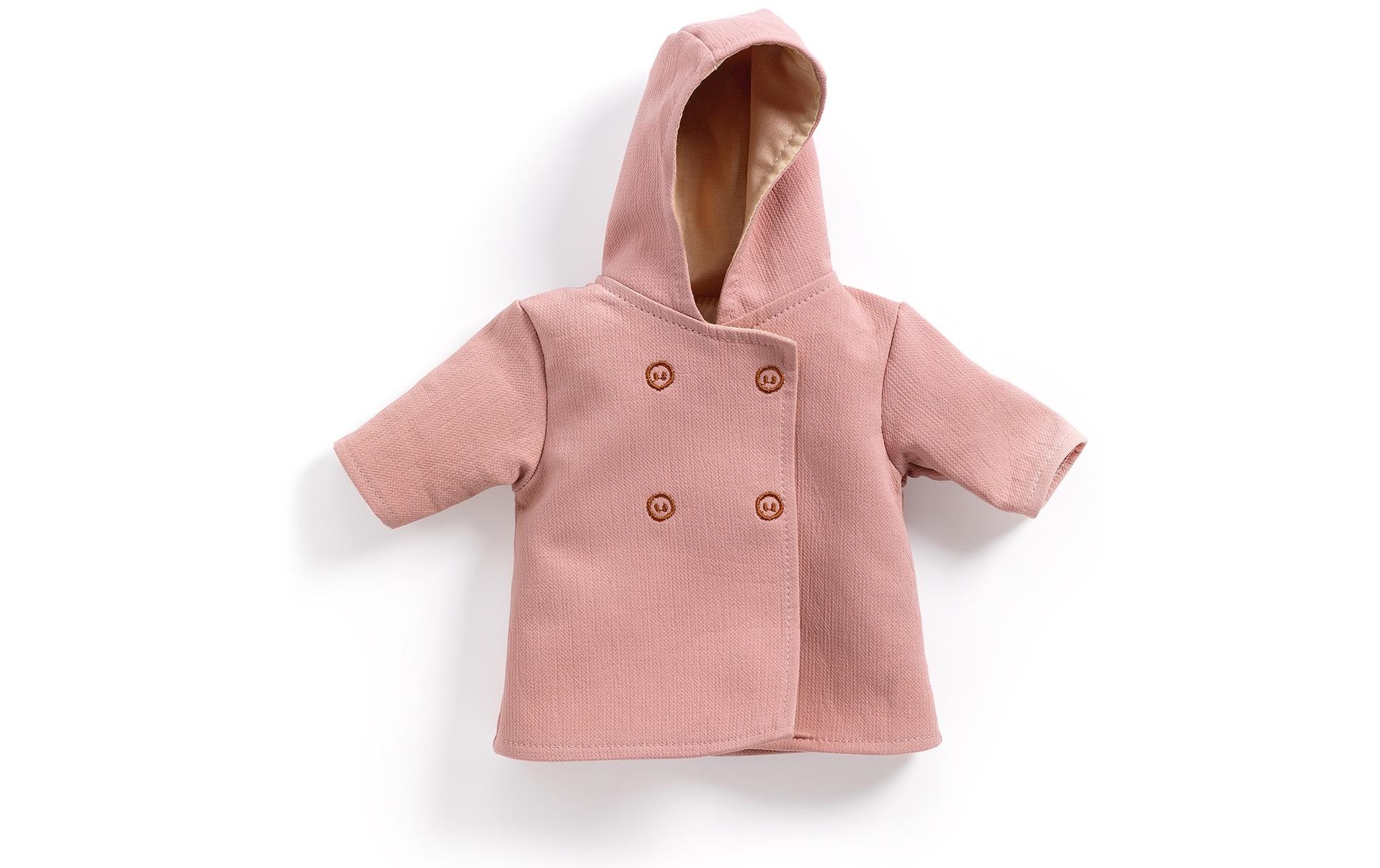 Puppenkleidung Pomea: Mantel mit KapuzeTrendige Bekleidungskollektion