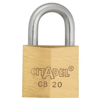 Abus Citadel hangslot 20 mm messing