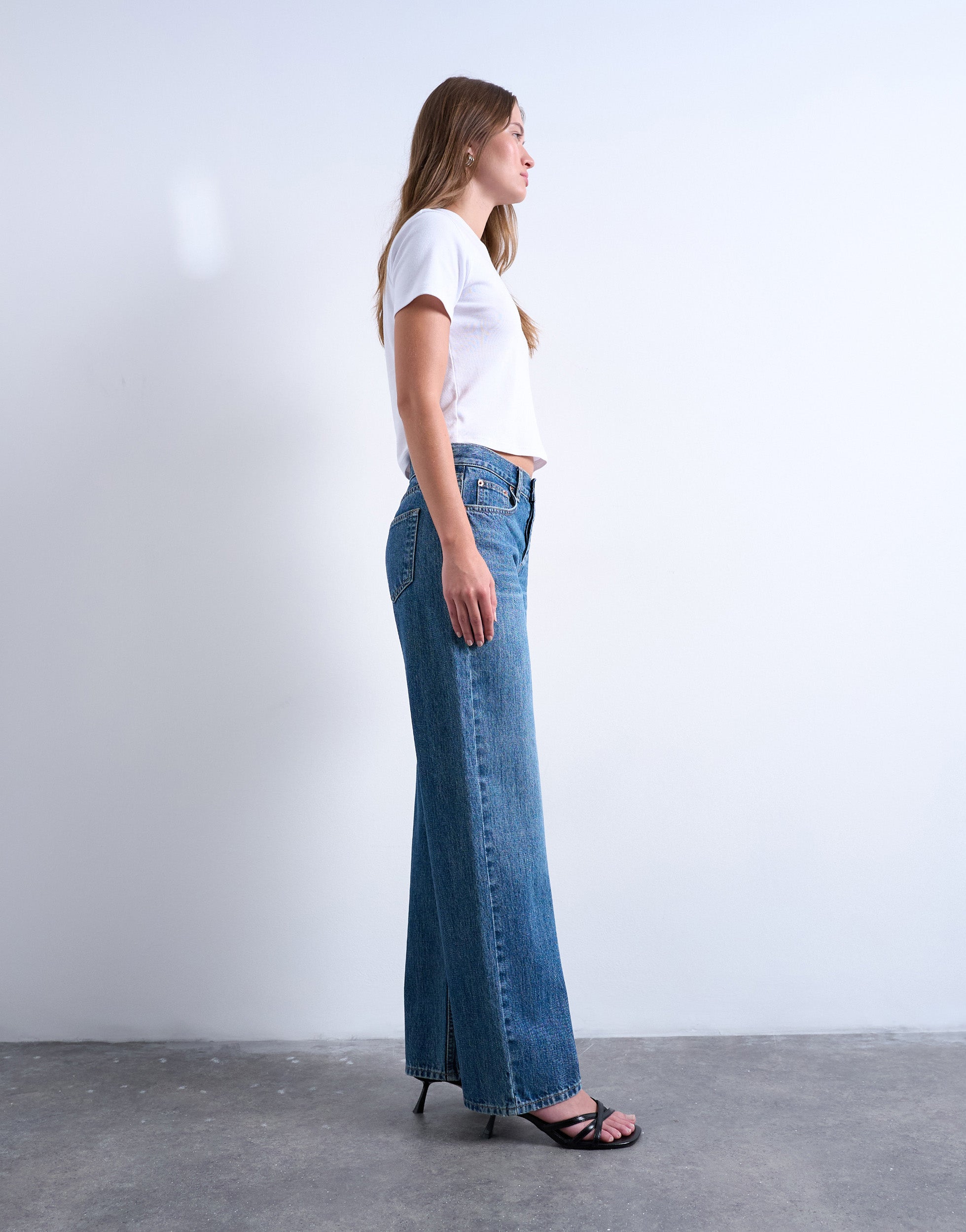 TSEMBER Low rise Wide leg fit Jeans