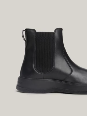 Botas Chelsea de couro com logotipo