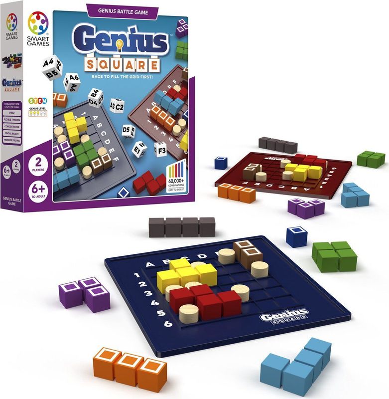 SmartGames - Genius Square - Puzzelspel - Educatief - Voor 1 tot 2 Spelers
