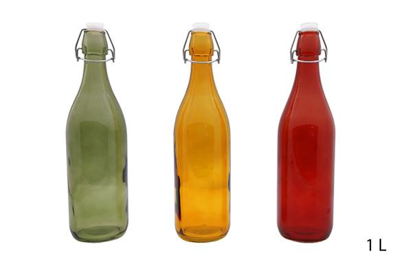 BOUTEILLE VERRE COULEUR 1L