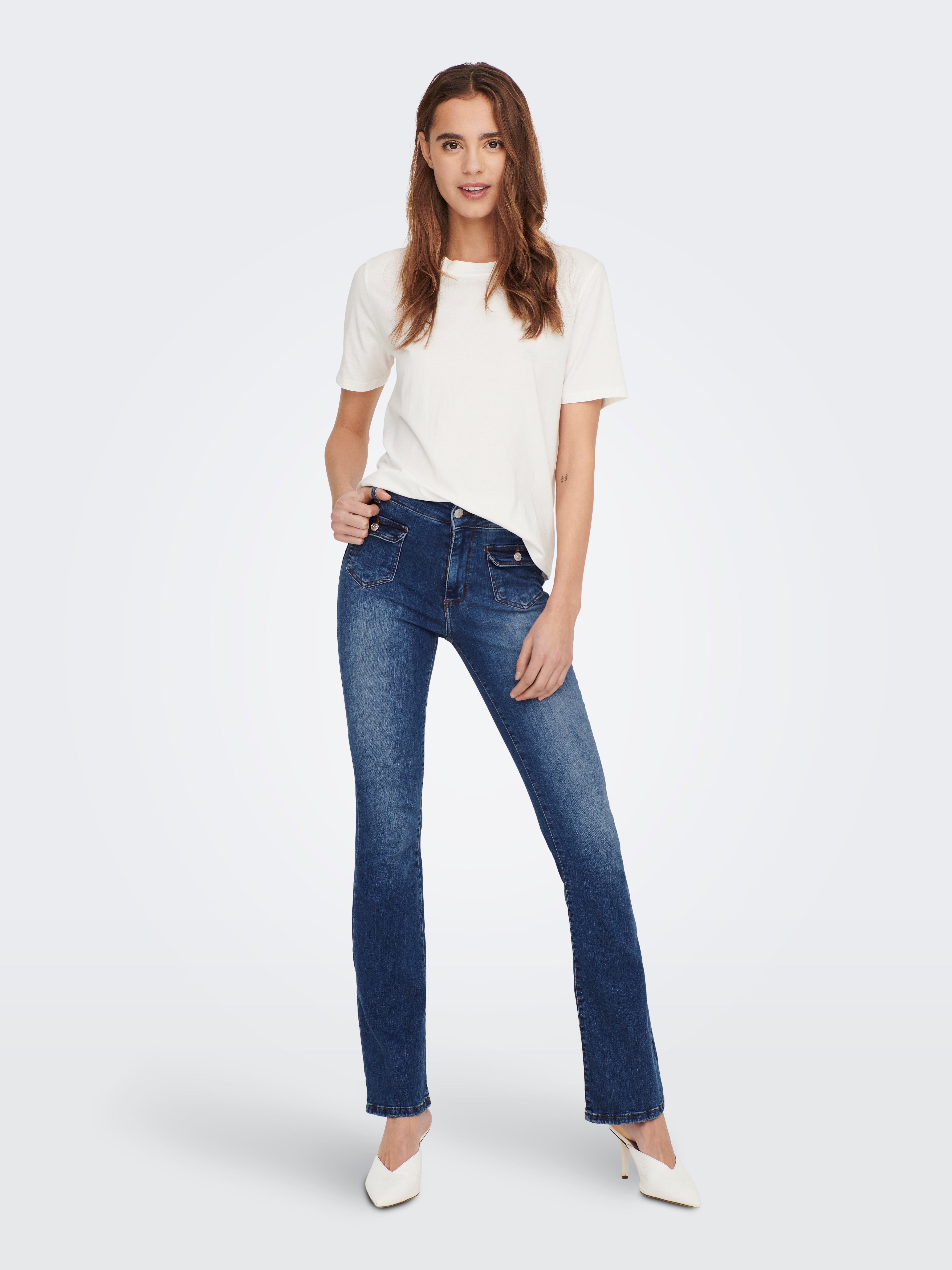 ONLEBBA Ausgestellt Jeans Dark Blue Denim