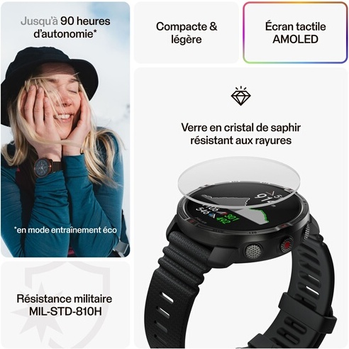 Montre connectée Polar Grit X2 Outdoor Noir