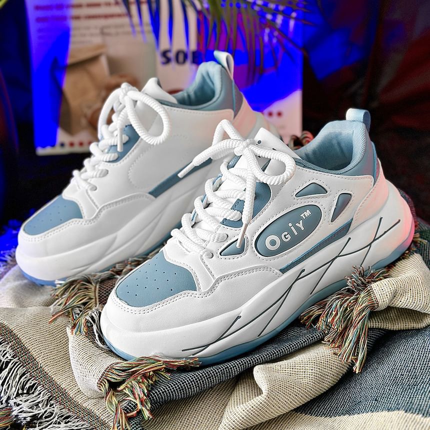 Tanzanite - Platform Paneel Sneakers