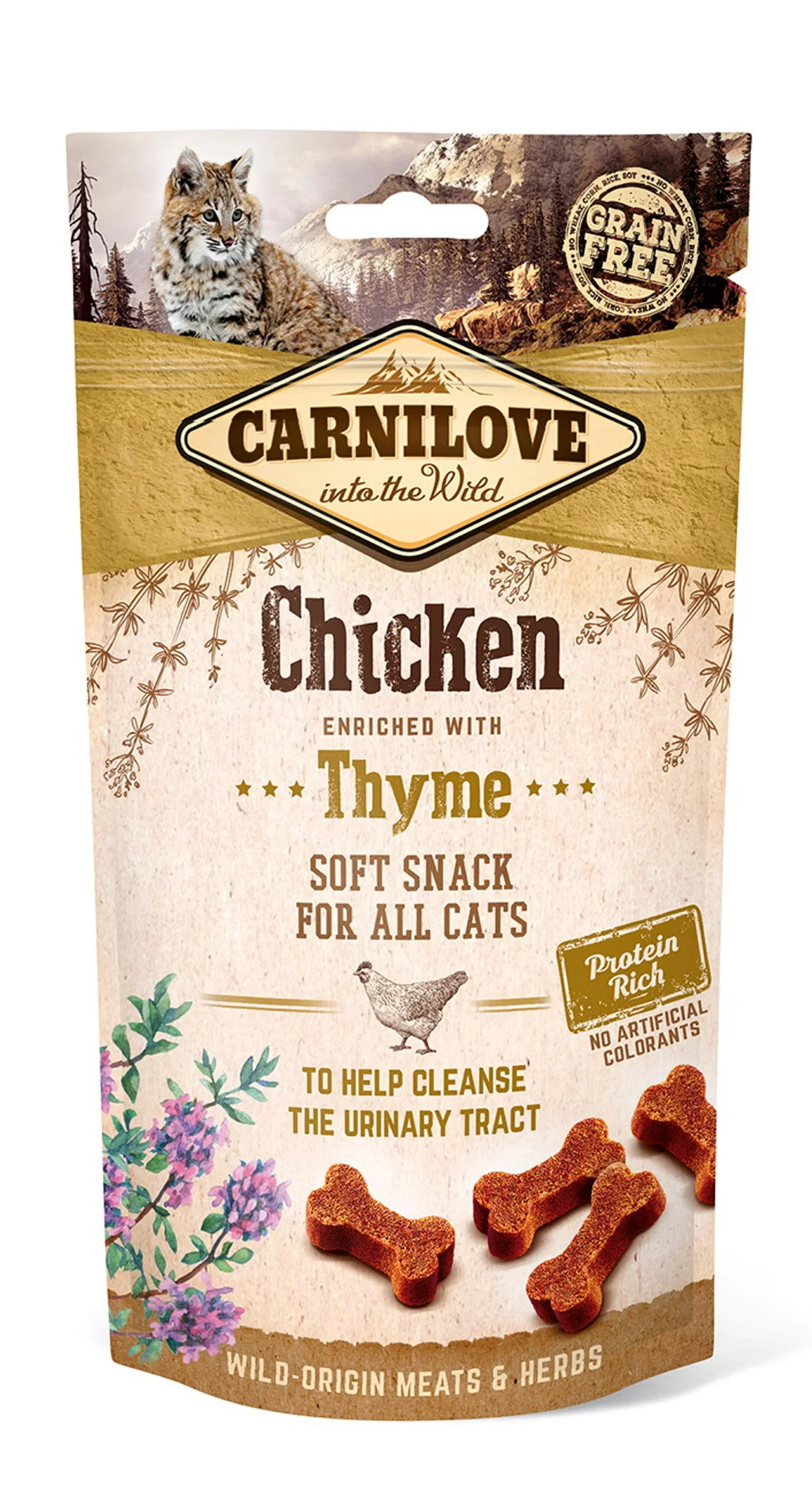 Carnilove Kattegodteri Semi Moist kylling & timian Carnilove 50 g