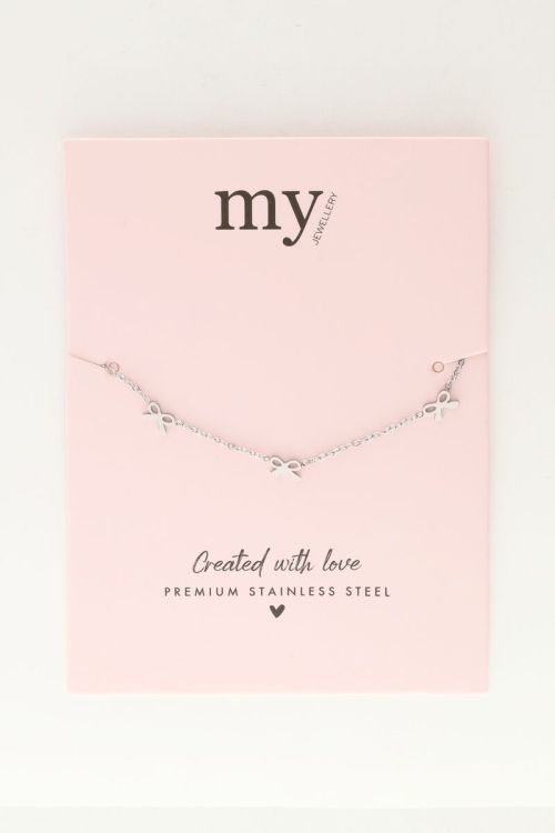 Minimalistische armband met mini strikjes