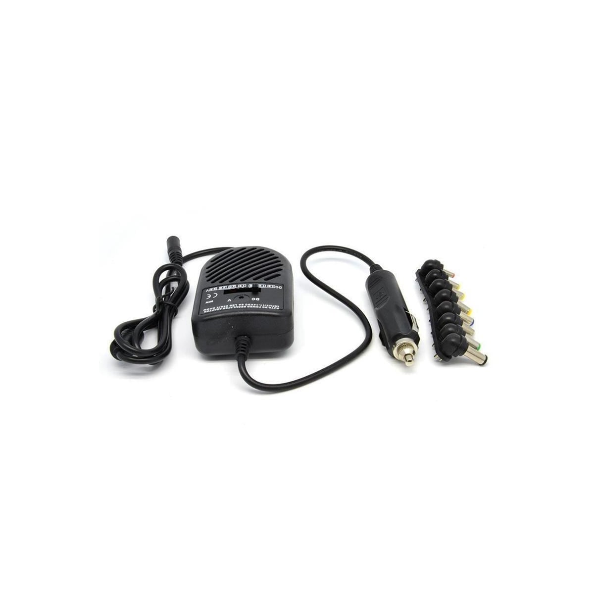 Universell DC-adapter for bærbare PC-er til bil med 8 kontakter