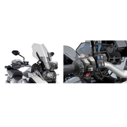 Kit de fixation Puig SYSTEME DE REGLAGE ELECTRONIQUE POUR BULLE -E.R.S. - Noir