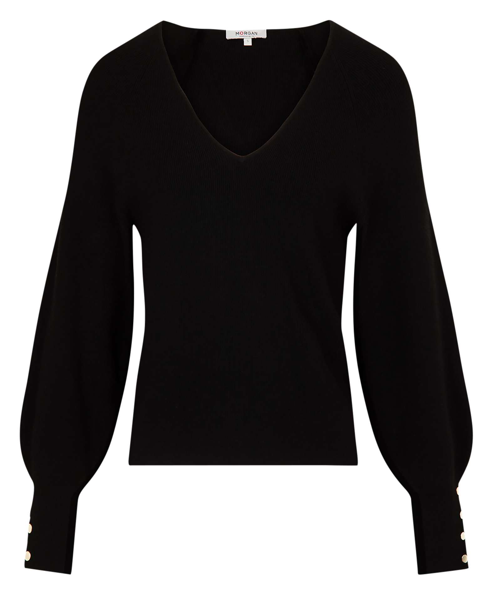 MPANDA - Pull droit en fine maille | Noir