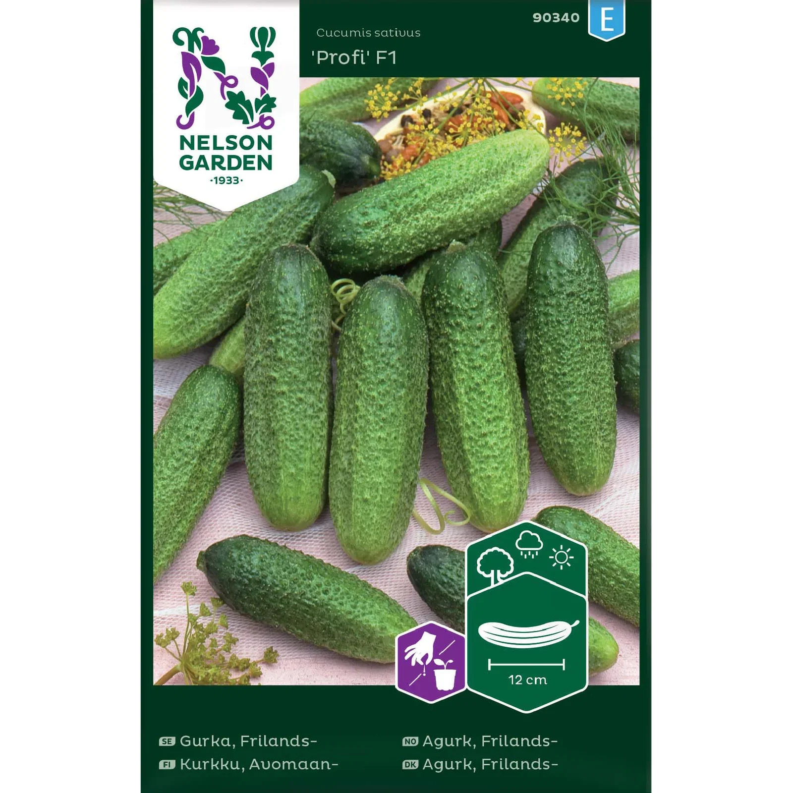 Cucumis sativus  'Profi' Frilandsagurk 'Profi' F1